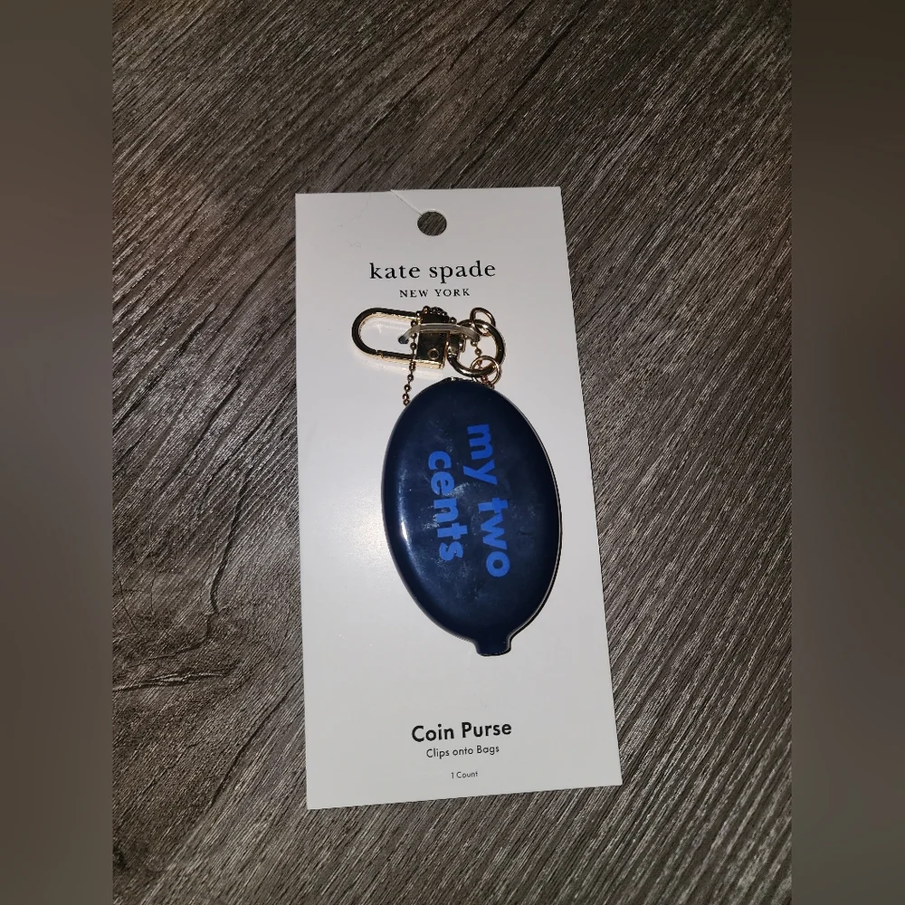 Kate Spade X Target Collection My Two Cents Keychain Coin Purse Holder NWT